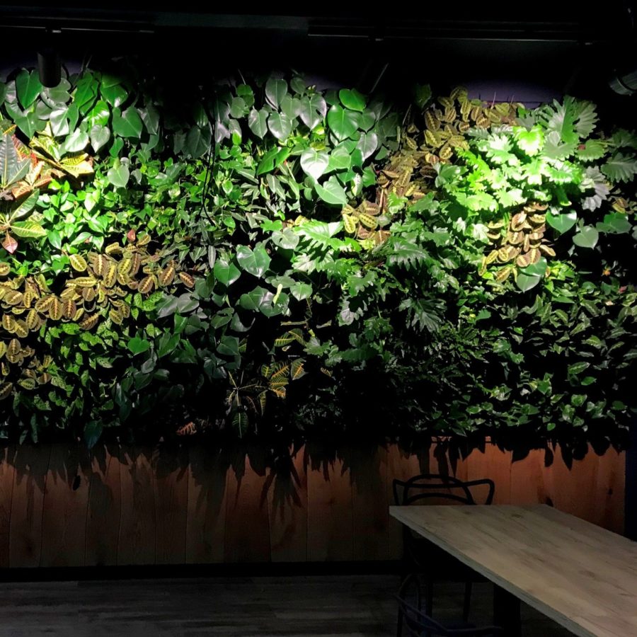 Ogrody wertykalne ze sztucznych roślin