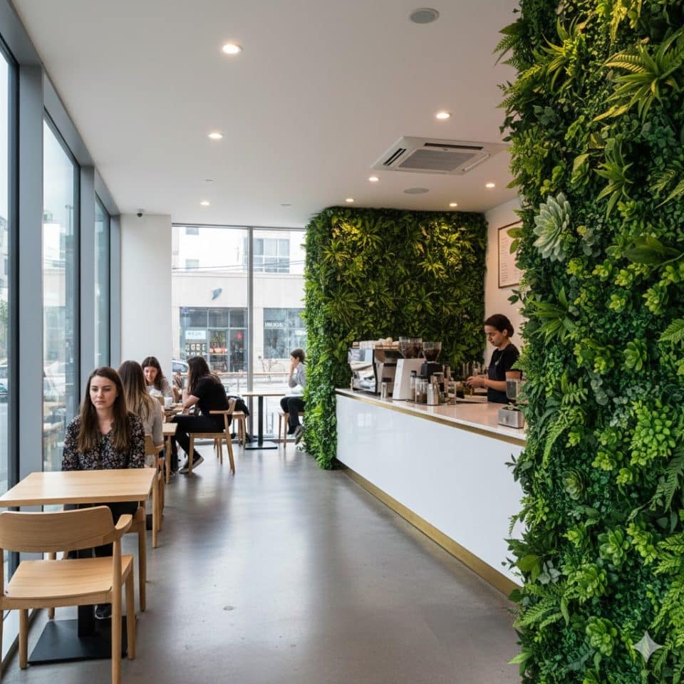 Panele ze sztucznych kwiatów