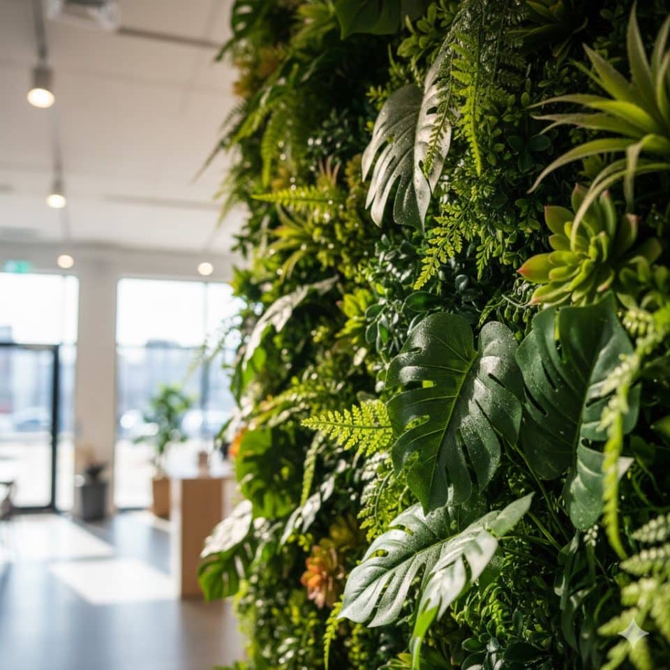 Sztuczne rośliny na ścianę
